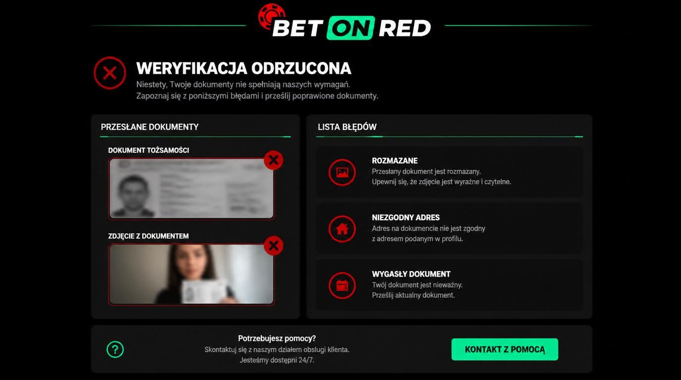 Weryfikacja odrzucona – przyczyny i rozwiązania
